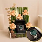Titan WomenS Casual Watch N Rose Garden