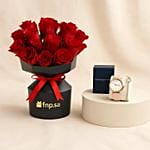 Tommy Hilfiger Women Watch Set N Flower Bouquet