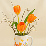 Tulips Beauty Mini Cake N Photo Frame Combo
