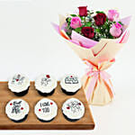 Valentines Day Cupcakes N Roses