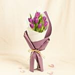 Violet Grace Tulip Flower Bouquet