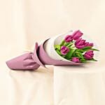 Violet Grace Tulip Flower Bouquet