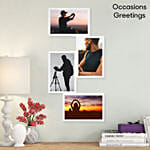 White 4 Photos Collage Photo Frame