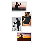 White 4 Photos Collage Photo Frame