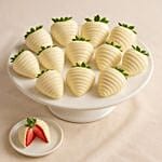 White Chocolate Covered Strawberries 12 Pieces
