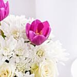 White Flowers Beauty N Tulips Bouquet