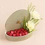 White Rose N Chocolate Otantik Elegant Bowl