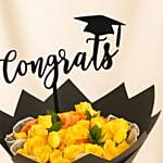 Yellow Roses Graduation Bouquet