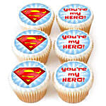 You Are My Hero Cupcakes