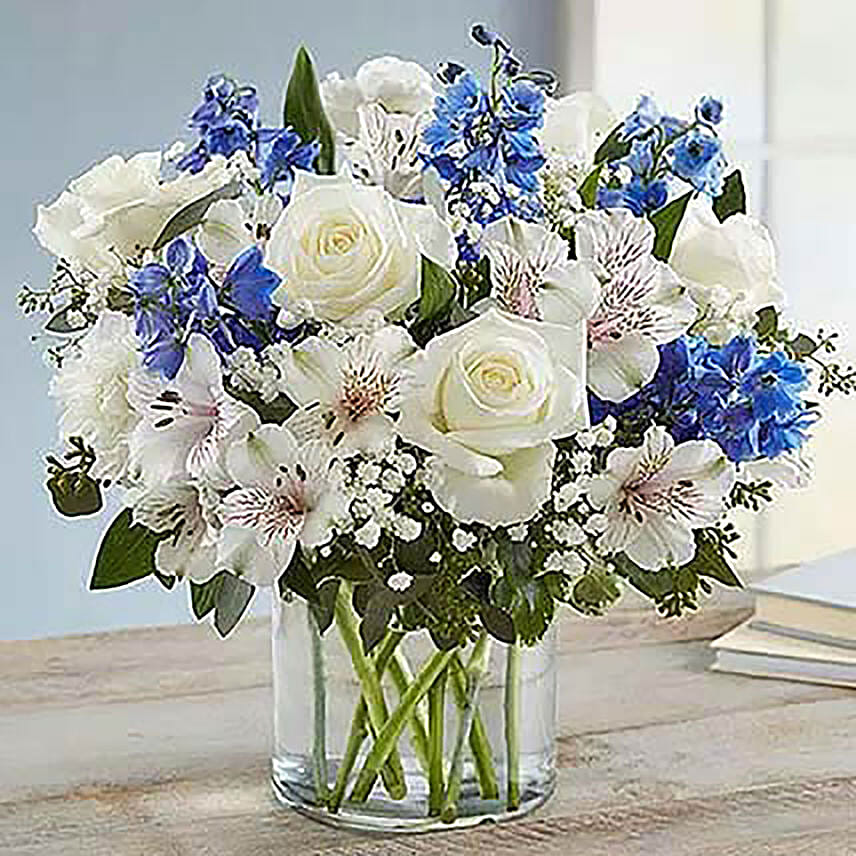 Blue And White Floral Bunch