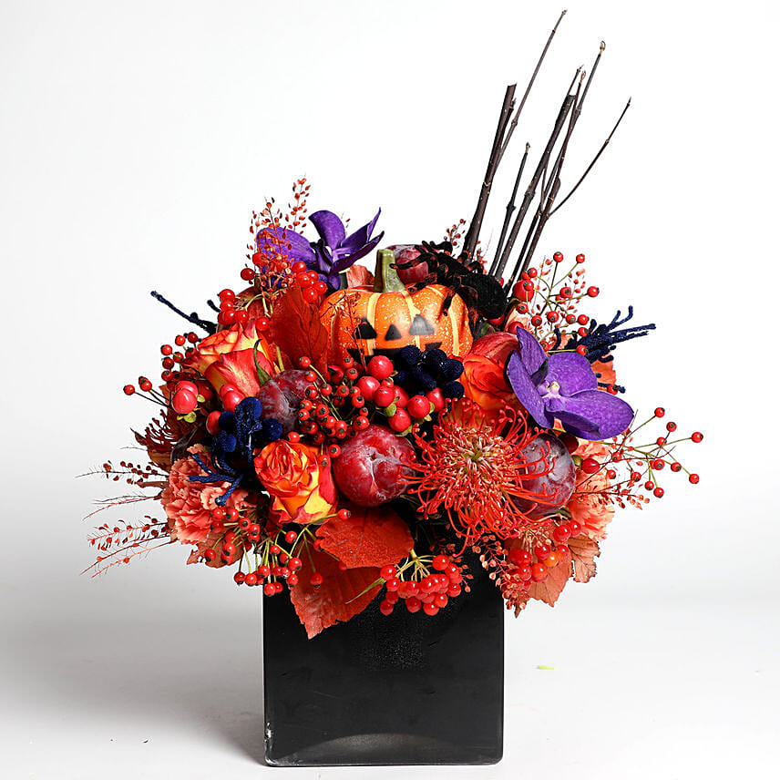 Halloween Special Mixed Flower Arrangement