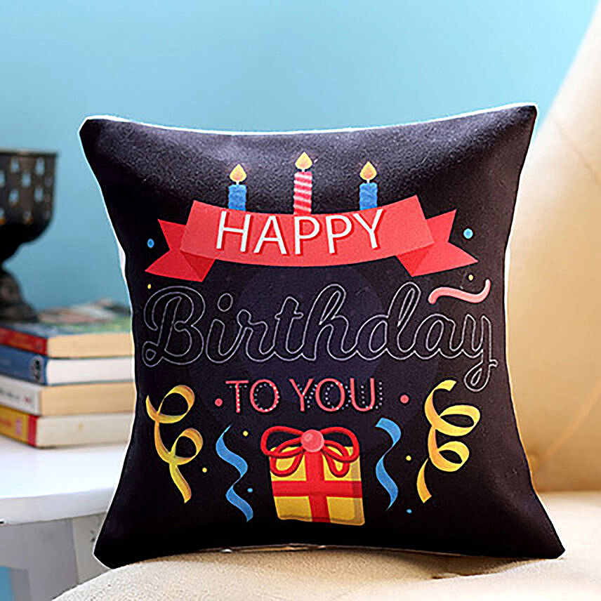 Happy Birthday Candles Cushion