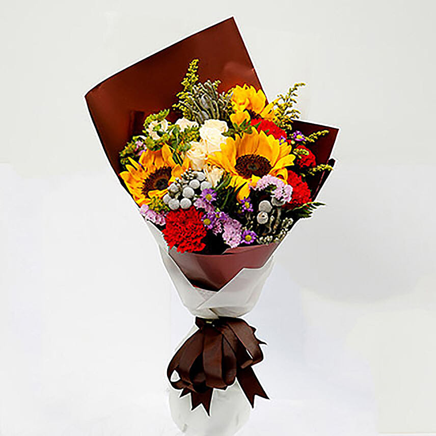 Joyful Bouquet Of Mixed Flower