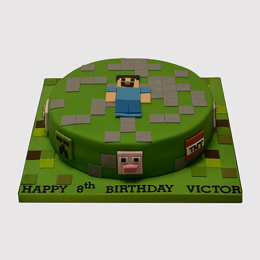 Minecraft Steve Delicious Cake