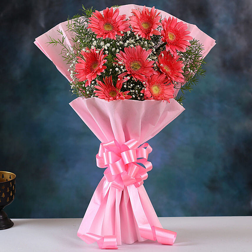 Pleasing Pink Marvel Gerbera Blossoms