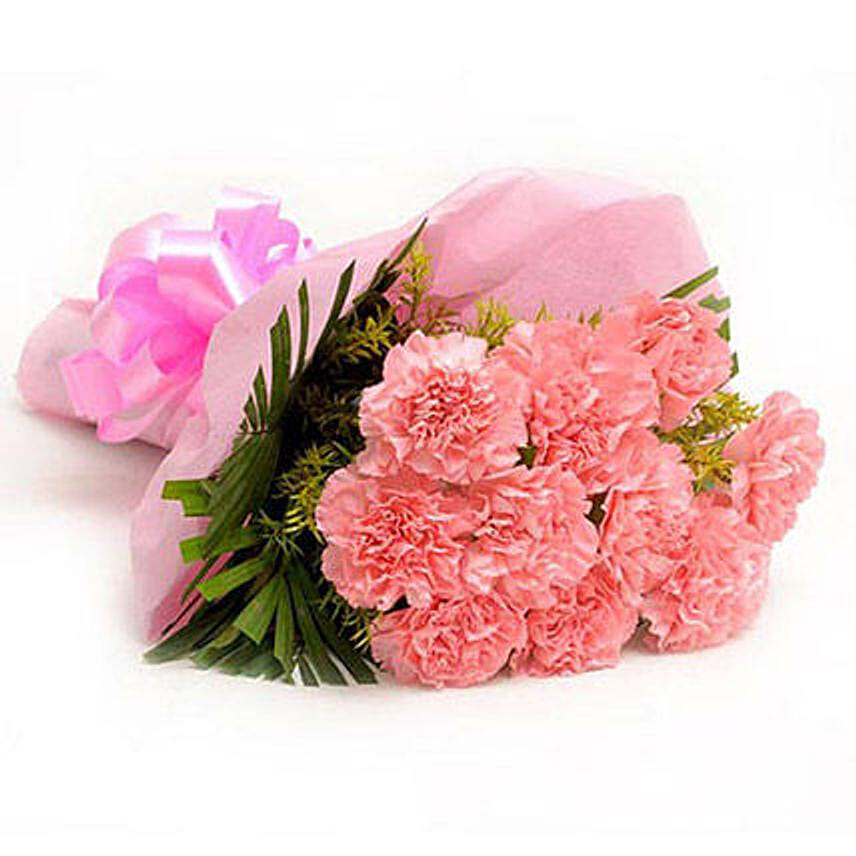 Pretty Pink Carnations Bouquet