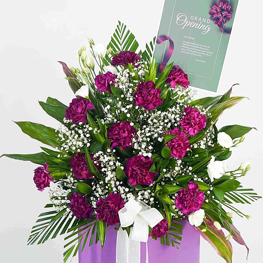Ravishing Mixed Flowers Cardboard Stand