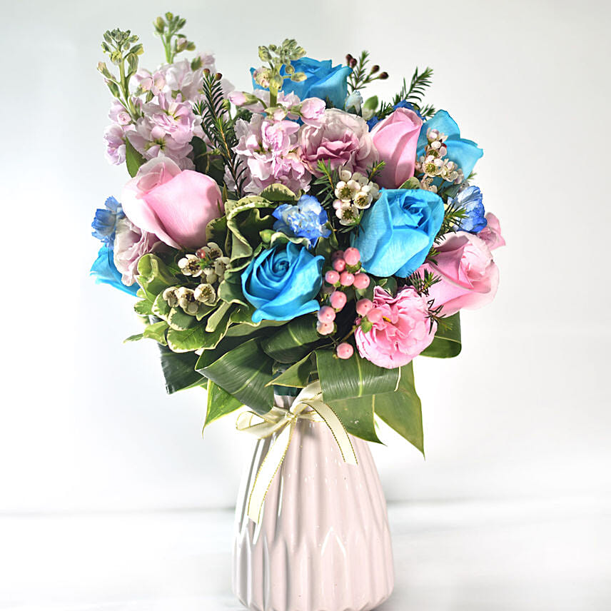 Vibrant Love Floral Vase Arrangement