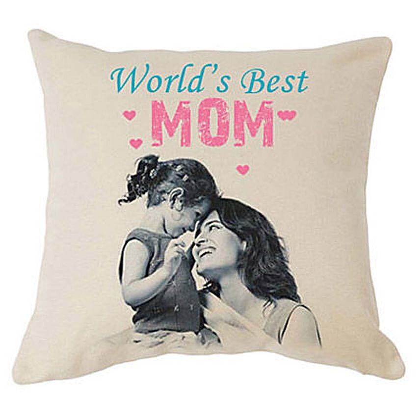 Worlds Best Mom Personalised Cushion