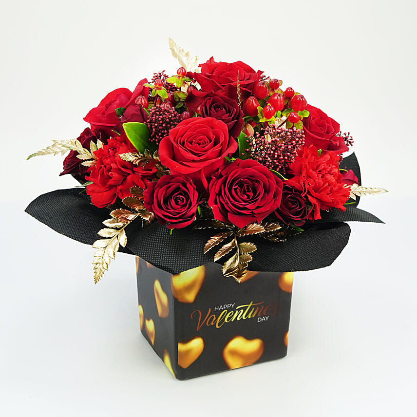 Golden Moments Valentines Flowers