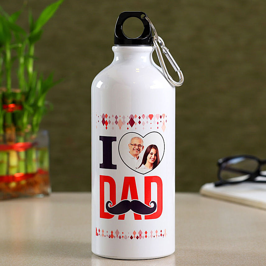 Personalised I Love Dad Bottle