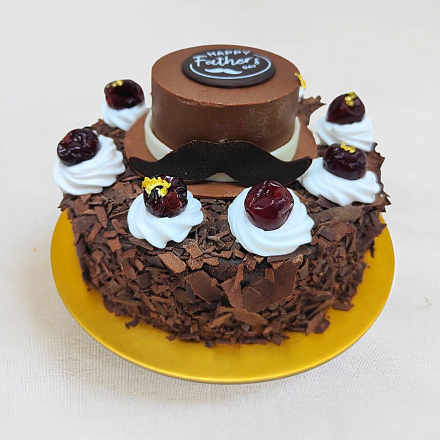 Happy Father's Day Black Forest Cake 8 Inches
