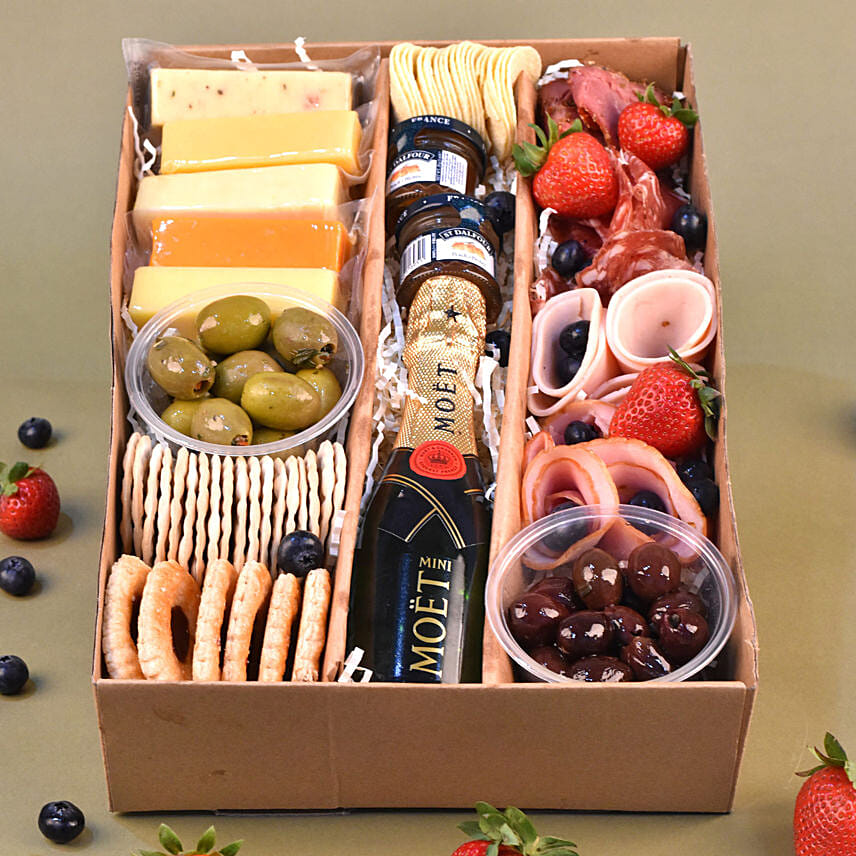 Champagne & Treats Tray Box