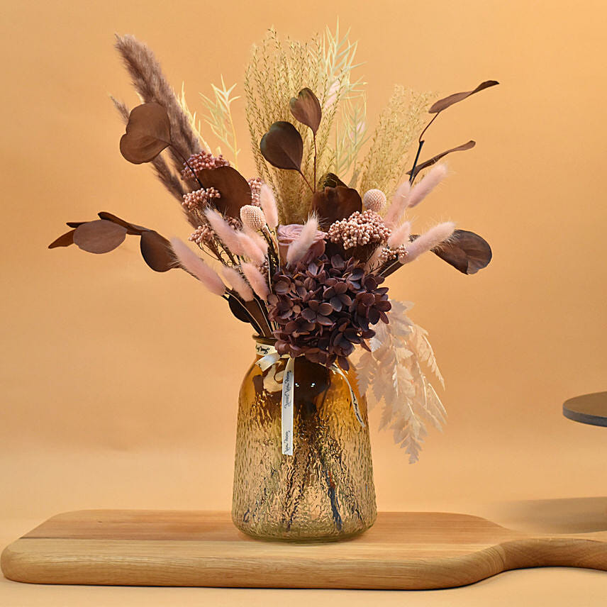 Classic Mixed Flowers Jar Arrangement