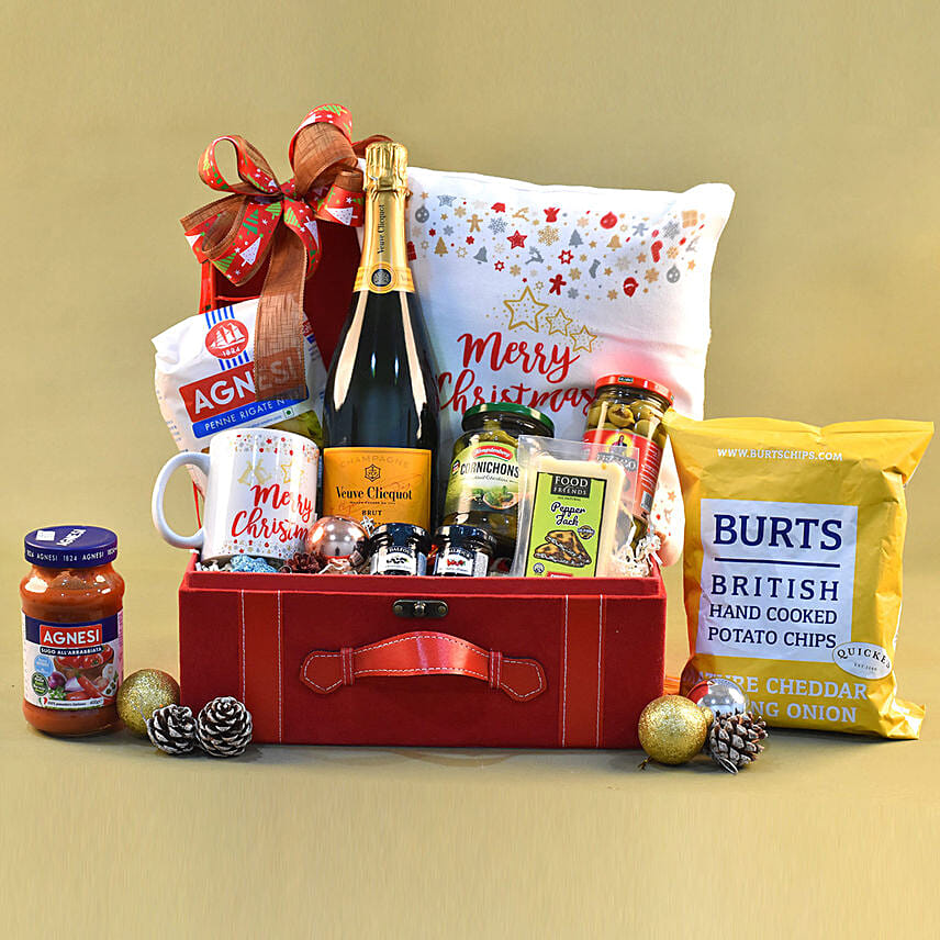 Grand Christmas Leather Chest Box Hamper