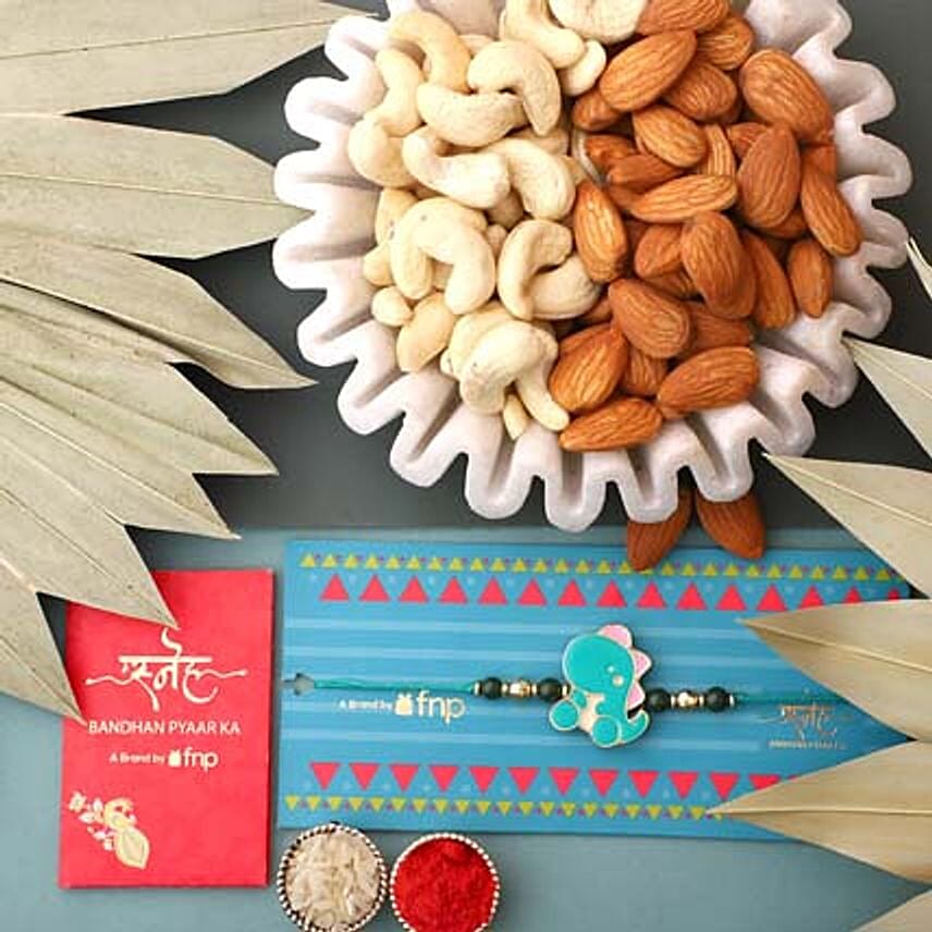 Sneh Dino Rakhi With Almonds & Cashews