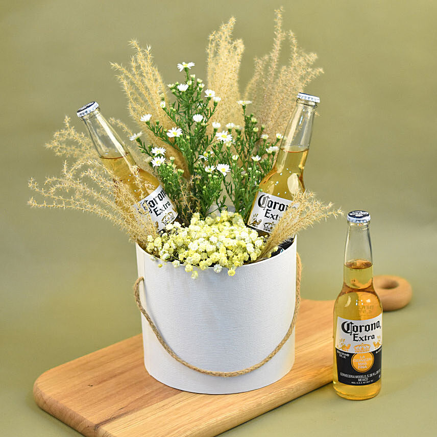 Mixed Flowers Beer White Box