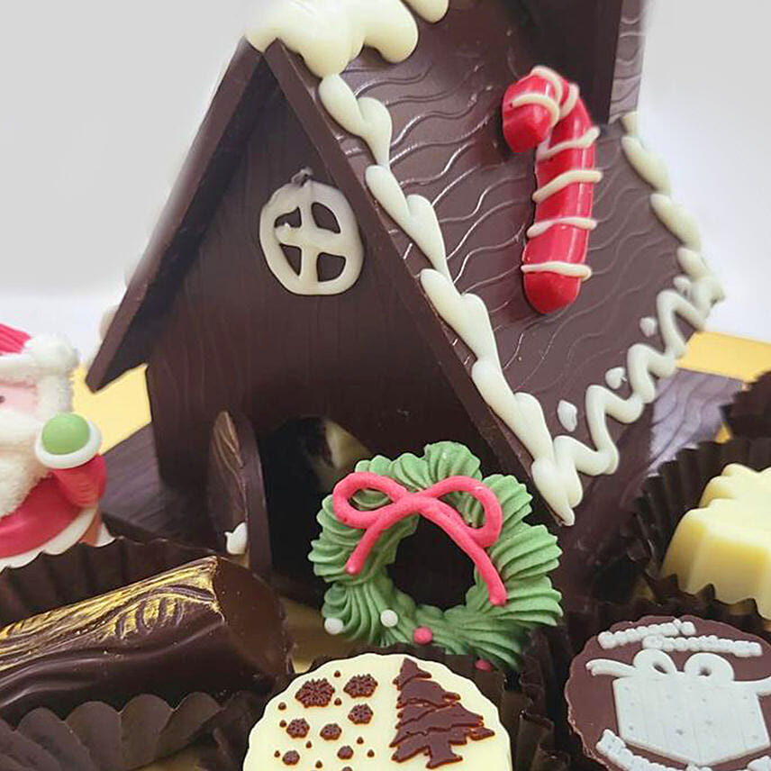Online Sweet Chocolate Xmas House Gift Delivery in Singapore FNP