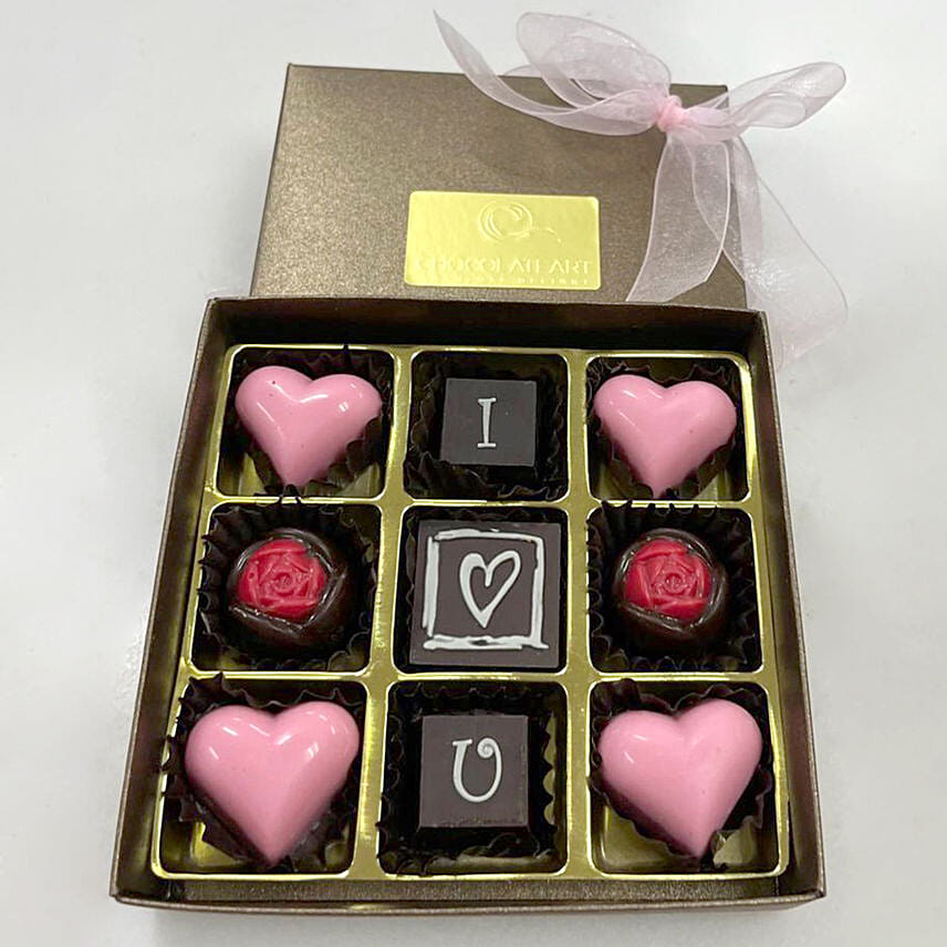 9 Pcs Assorted Chocolate Box For Valentine