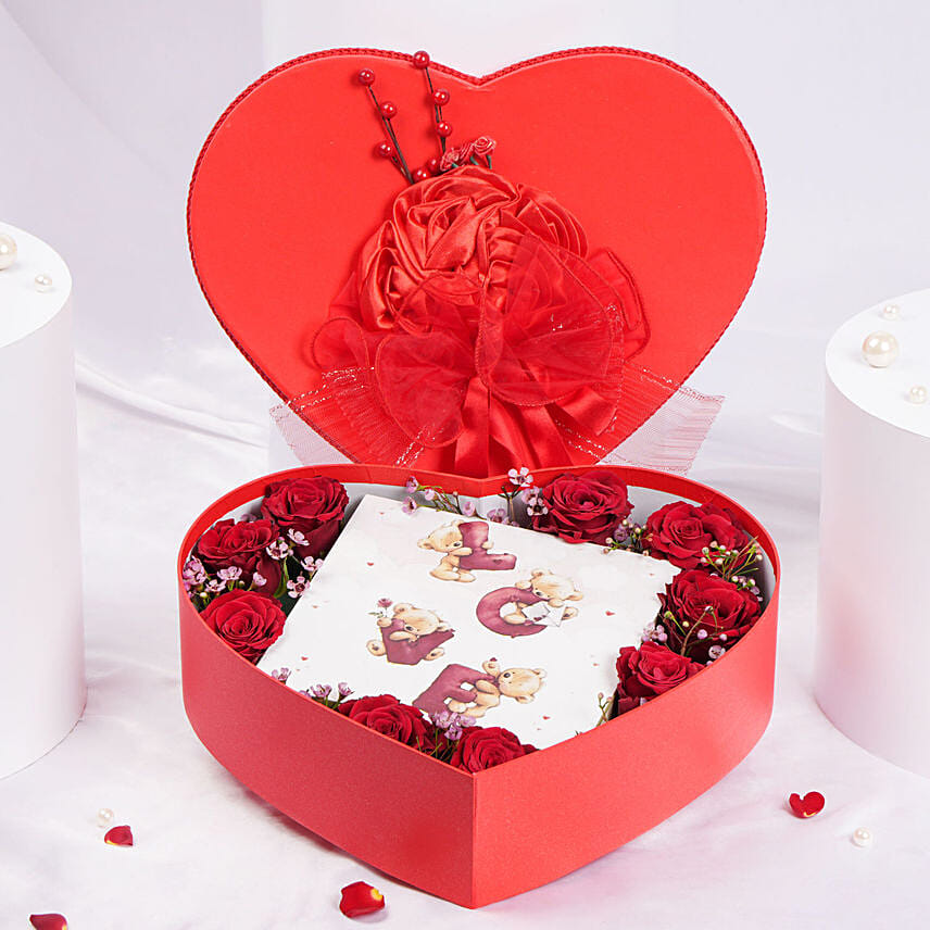 Chocolate and Valentines Roses Box