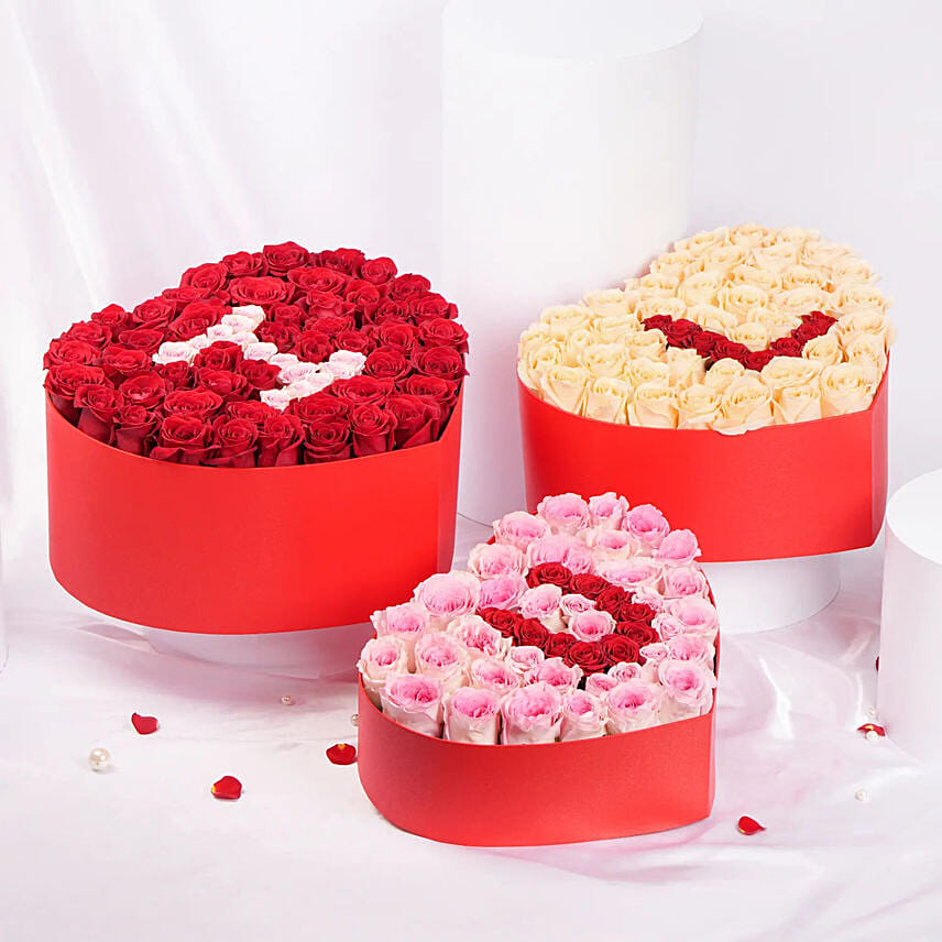 I Love You Valentines Roses Box