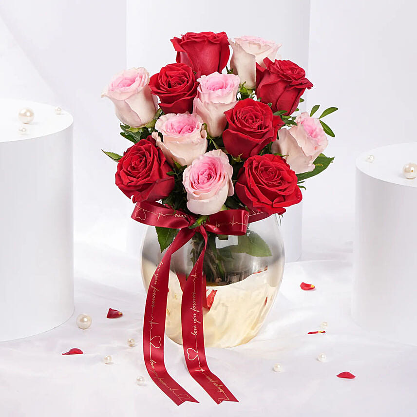 Romantic Valentine’s Rose Arrangement