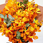 10 Orange Mokara Orchids Bouquet