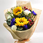 Appealing Mixed Flowers Bunch