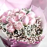 Beautiful Pink Roses Bunch