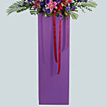 Blissful Mixed Flowers Cardboard Stand