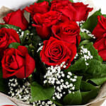 Bouquet Of Ravishing Red Roses