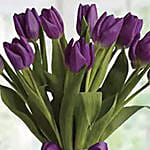 Charming Purple Tulip Arrangement