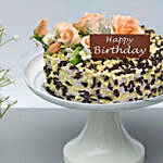 Chocolate And Vanilla Choco Chip Cake For Birthday
