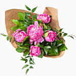 Elegant Pink Peonies Bunch