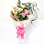 Endearing Roses And Freesia Bunch