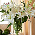 Happiness With Sweet Lilies Arrangement