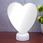 Heart Shaped Personalised Led Mirror