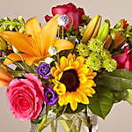 Heavenly Mixed Flowers Arrangement