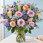 Lovely Arrangement Of Colourful Flowers