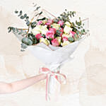 Lovely Mixed Roses Bunch